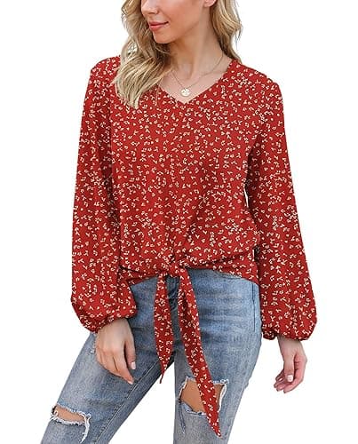 VIISHOW Floral Chiffon Blouse