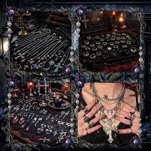 SMUOBT Mystery Jewelry Jar Bundle - 40-45 Piece Surprise Jewelry Box for Women,Gift Set (Necklace, Earrings, Rings,Kracelet,Keychain, Hair Clip) - Unique Birthday Gift for Her, thumbnail 5