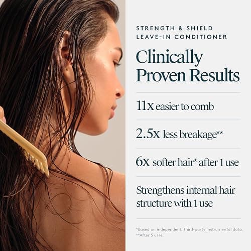 VIRTUE Correct Strength & Shield Leave-In Conditioner Spray, 5 Fl Oz | Detangler, 450F heat protection, UV defense, all hair types, repairs with Alpha Keratin 60KU, coconut fragrance thumbnail 5