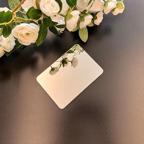 Neehows 1 Pc Strong Magnetic Locker Mirror, 4.17" x 5.78" Small Real Glass Mirror with Super Clear Reflection and Fully Magnetic Back for School Locker Refrigerator Office Cabinet thumbnail 6