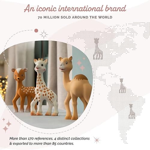 Sophie la girafe Fanfan The Fawn | Teether Friend to Sophie la girafe | Natural Rubber | Designed for Teething Babies | Awaken All 5 Senses | Easy to Clean thumbnail 3
