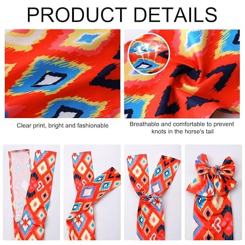 Bulyoou 4 Pcs Horse Tail Bag Stretchy 22" Breathable with 2 Strands to Keep Clean and Protected Grooming Supplies thumbnail 3