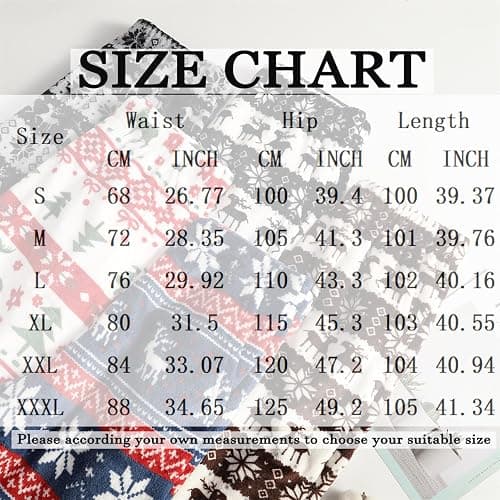 Christmas Pajama Pants for Women Fleece Elastic Waist Wide Leg Lounge Pants | Soft,Cotton Blend,Christmas Print,Sleep Pants,Warm,Winter,Relaxed Fit,Christmas,Lounge Pajama Outfits with Pockets thumbnail 4