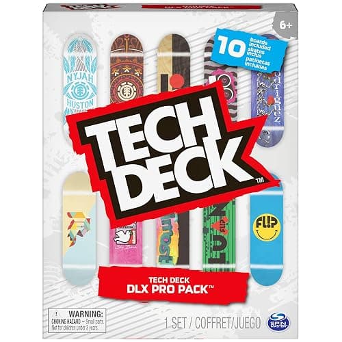 Tech Deck, DLX Pro 10-Pack of Collectible Fingerboards, For Skate Lovers, Kids Toy for Ages 6 and up thumbnail 2