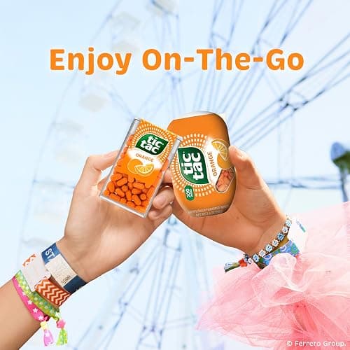 Tic Tac Orange, On-the-Go Pocket-Sized Mints, 100 pieces, Bulk 12 Pack, 1.7 oz Each thumbnail 5
