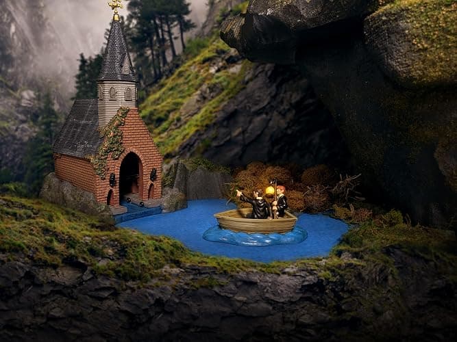 Department 56 Harry Potter Village The Boathouse Lit Building, 9.1 Inch, Multicolor thumbnail 2