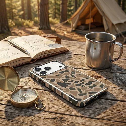 Hng Kiang Hu Magnetic Phone case for iPhone 15 Case (2023) 6.1 inch, Cute Waterfowl Brown Hunting Camo Camouflage Duck Hunters Boys man Phone case (for iPhone 15) thumbnail 7