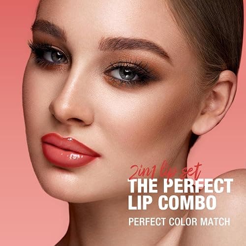 LANGMANNI 6 Matte Lip Liner With 6 Nourishing Lip Oil Lip Gloss Set, Long-Lasting And Hydrating 2 IN 1 Makeup Set, Beauty Daily Cosmetics Gift for Girls thumbnail 3