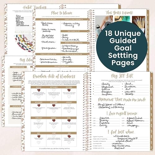 bloom daily planners 2026-2027 (8.5" x 11") Academic Year Day Planner (July 2026 - July 2027) - 13 Months Weekly & Monthly Agenda Organizer with Stickers & Tabs - Tan Leopard thumbnail 4