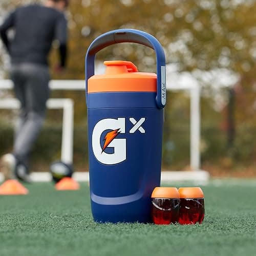 Gatorade Gx Performance Jug, 64oz, Leakproof, Non Slip Grip, Great for Athletes, Navy thumbnail 2
