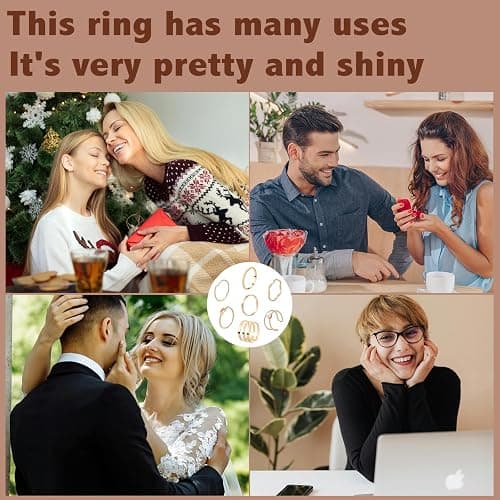 ONESING 18-31 Pcs Knuckle Rings for Women Stackable Rings Sets Vintage Joint Finger Rings Gold Rings Set for Women Men Hollow Carved Flowers Crystal Rings thumbnail 7