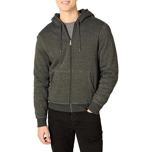 Amazon Essentials Hoodie For Men, Sherpa-Lined Full-Zip Fleece Sweatshirt - Image 1