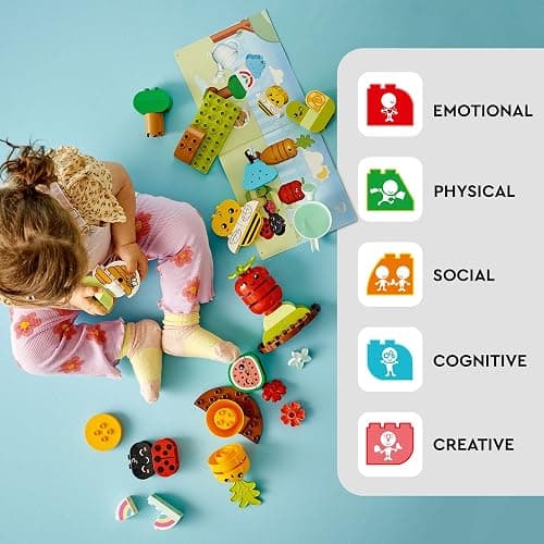 LEGO DUPLO My First Organic Garden Brick Box Building Toys - Stacking Blocks for Toddlers, Girls & Boys, Ages 1.5+ - Sensory Learning & Educational Toys for Fine Motor Skills - 10984 thumbnail 3