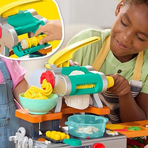 Play-Doh Super Sizzlin' Kitchen Playset, Realistic Cooking Toy Sounds, 25+ Play Foods to Create, Kids Arts & Crafts 3+ thumbnail 9