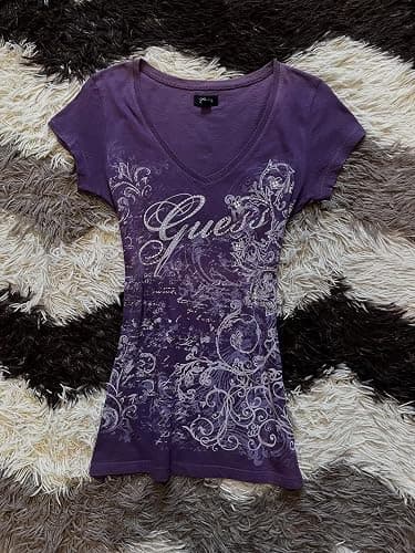 Y2K Graphic T-Shirt for Women 2000s Clothes Grunge Emo Streetwear Shirts Slim Fit Cool Butterfly Skull Aesthetic Tee thumbnail 2