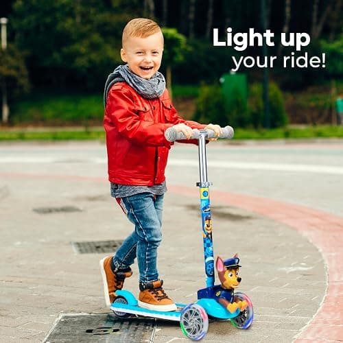 Kick Scooter for Kids, 3 Wheel Self Balancing, Light Up LED Wheels thumbnail 8