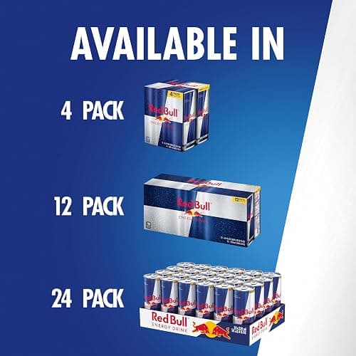 Red Bull Energy Drink with 80mg Caffeine plus Taurine & B Vitamins, 8.4 Fl Oz, 6 Packs of 4 Cans (Pack of 24) thumbnail 9