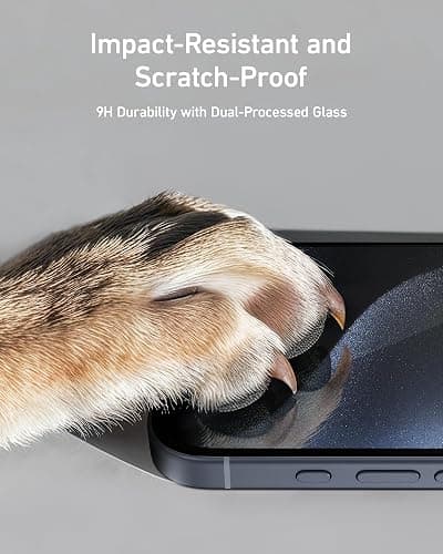 Anker Screen Protector, Bubble-and-Dust-Free iPhone HD Tempered Glass, Durable and Drop-Proof with 9H Hardness, Easy Installation Exclusively for iPhone 16 Plus 6.7-Inch (2-Pack) thumbnail 5