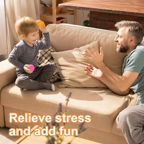 4 Pcs Glowing Sticky Balls, Squishy Stress Ball, Stress Relieving Glow in The Dark Toys Stick to The Wall, Squeeze Toys for Adults Kids, Party Favors & Prizes Stocking Stuffers thumbnail 5