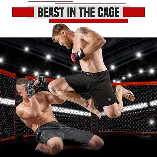 RDX MMA Shorts for Training & Kickboxing – Fighting Shorts for Martial Arts, Cage Fight, Muay Thai, BJJ, Boxing, Grappling thumbnail 3