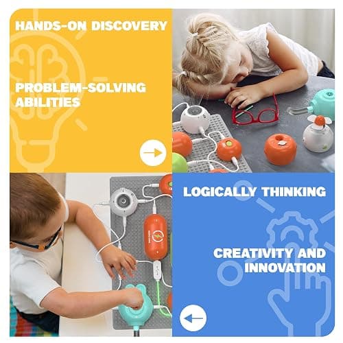 SMILESSKIDDO Science Kits Electronics STEM Kit 420+ Projects 35 Parts | Over 420 Experiments, 35 Circuit Parts, Hands-On STEM Learning, Educational Toy, Gift for Kids Ages 3-12 thumbnail 4