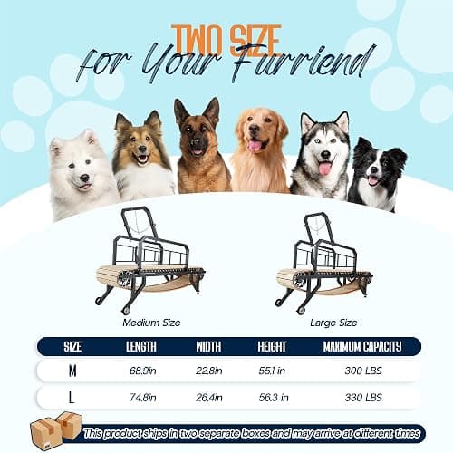 Albott Dog Treadmill for Large & Medium Dogs with Pace Adjustbable Brake and Roller Wheels, Enlarged Indoor Slatmill for Dogs to Keep Fit and Healthy, Up to 330 Lbs thumbnail 6