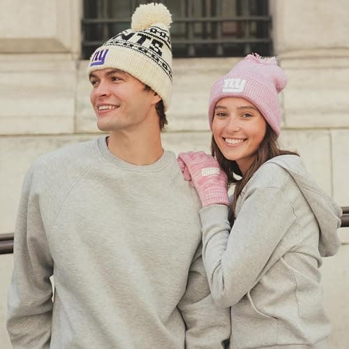 Ultra Game Adults NFL Official Super Soft Winter Beanie Knit Hat with Warm Touch Screen Gloves thumbnail 5