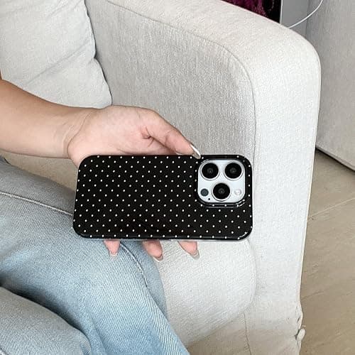 White Tiny Polka Dot Phone Case for iPhone 14/iPhone 13 Cute Retro Chic Trendy Classy Boho Pattern Slim Soft Protective Girls Women Cover(White Tiny Polkadot,i13/i14 6.1inch) thumbnail 8