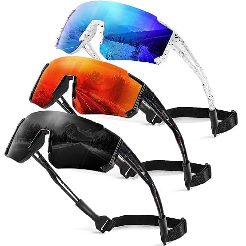 TURBOPEP 3 Pack Kids Polarized Sunglasses - Youth Baseball Sunglasses for Boys Girls Age 3-12 Sports UV Protection Goggles - Image 1