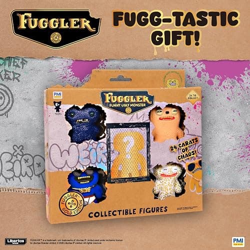 Fuggler Gold Edition Collectible Figures 5 Pack Deluxe Box Mystery Characters 24 Styles Rare Hidden Figure Official Toy C thumbnail 6