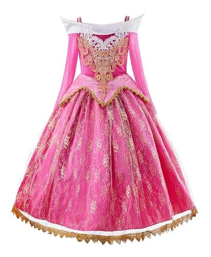 JerrisApparel Girls Pink Princess Costume Halloween Cosplay Party Dress up thumbnail 2