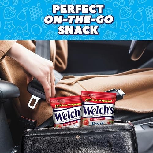 Welch's Fruit Snacks, Strawberry, Perfect for School Lunches, Sharing Size Bags, 5 oz (Pack of 12) thumbnail 4