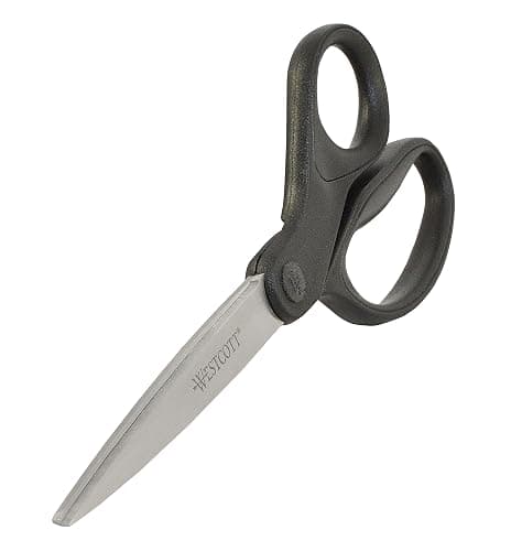 Westcott 16451 8-Inch KleenEarth Recycled Scissors For Office and Home, Black thumbnail 2