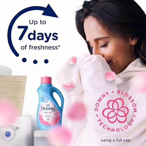 Downy Liquid Fabric Softener, April Fresh 2-in-1 Fresh & Soft, 140 Fl Oz, 190 Loads, Fabric Conditioner For Freshness And Softness thumbnail 2