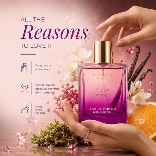 Bella Vita Luxury Date Eau De Parfum Floral, Fruity and Spicy Perfume, Long Lasting EDP Fragrance for Women 100 ml thumbnail 5