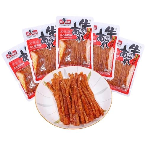 latiao Hot & Spicy 5 Pack,gluten strips,Chinese spicy snacks -Picy and savory，辣条，19.4oz - Image 1