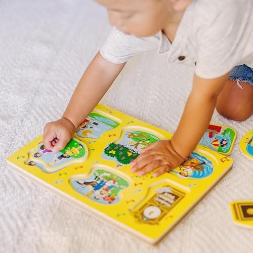 Melissa & Doug Nursery Rhymes 1 Light-Activated Sound Puzzle - 6 Pieces thumbnail 9