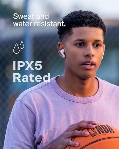Belkin SoundForm Nano 2 Bluetooth Earbuds for Kids with Built-in Microphone, 28H Battery Life, Safe 85dB Volume, IPX5 Water Resistance - Kids Bluetooth Earbuds for iPhone,iPad,Galaxy,& More -White thumbnail 6
