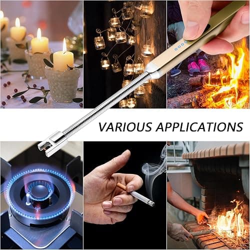 MEIRUBY Electric Candle Lighter, Valentine's Day Gifts for Women Mom Men Wife, USB Arc Rechargeable Windproof Long Lighter for Candle BBQ Birthday Housewarming Gift Idals thumbnail 7