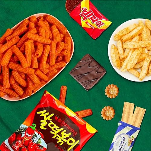 Korean Snack Box 48 Count - Variety of Individually Wrapped Korean Snacks with Chips, Cookies, Ramen and Candy for Kids, Children, College Students, and Adults. Gift Box for K-Food Lovers - Journey of Korea thumbnail 8