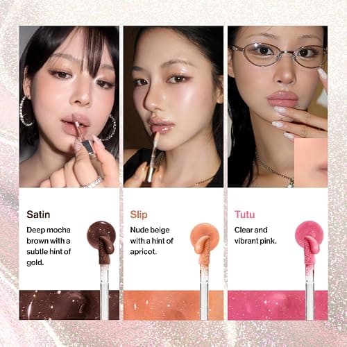ENTROPY MAKEUP Tulle Lip Gloss, Lightweight 3D Pearl Shimmer, Ultra-Gloss High Shine, Non-Sticky Moisturizing Lip Gloss with Peptide Complex, Robe thumbnail 10