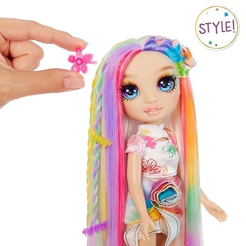 Rainbow High Hair Chalk & Style Amaya - Rainbow 11” Doll. Washable Rainbow Hair Chalk, Color, Style, Play, Rinse & Repeat. Great Gift for Kids 4-12+ thumbnail 5