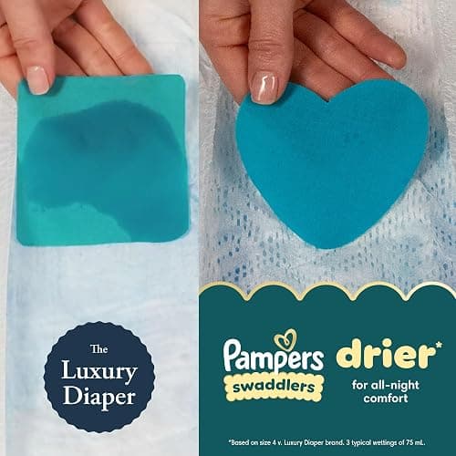 Pampers Swaddlers Diapers, Size 7 (26-50 lbs), 88 Count, Absorbent, Keeps Baby Dry and Comfortable, Skin Safe Disposable Baby Diaper (Packaging May Vary) thumbnail 6