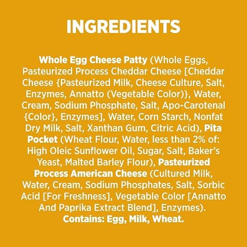 Sandwich Bros. Egg & Cheese, Frozen Breakfast Sandwiches, 15 oz., 6-ct | Good source of protein, 8g per serving; individually wrapped microwavable breakfast sandwiches; for busy mornings or any time thumbnail 9