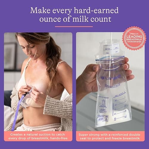 Lansinoh You’ve Got This Breastfeeding Essentials Kit for New Moms, 77-Piece Gift Set with Nursing Pads, Breastmilk Storage Bags, Nipple Cream, Hot & Cold Therapy Packs, and Silicone Breast Pump thumbnail 4
