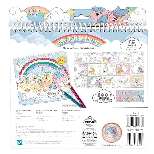 Fashion Angels My Little Pony Pretty Pony Make a Scene Portfolio, Kids Activity Book with 15 Sketch Pages & 100+ Stickers, Arts & Crafts Gift for Girls thumbnail 5
