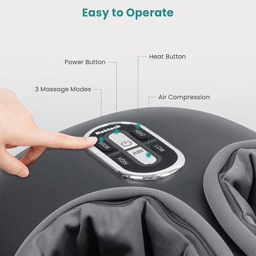 Nekteck Shiatsu Foot Massager with Heat, FSA Eligible Deep Kneading Therapy Air Compression, HSA Feet Massage Improve Blood Circulation Foot Wellness Soothing Pain Relief, Relax for Home Office Use thumbnail 5
