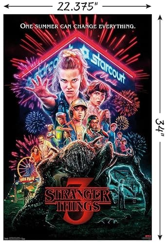 Trends International Netflix Stranger Things: Season 3 - One Sheet Wall Poster, 22.375" x 34", Unframed Version thumbnail 3