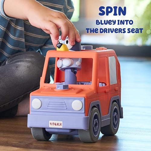 BUILD-A-BUDDY Bluey Car - Buildable Motorized Vehicle for Take Apart Play - Includes Bluey Figure and Toy Drill - Kids Gifts and Stocking Stuffers - Ages 3 Years and Up thumbnail 4