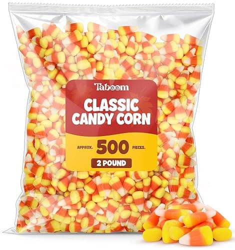 Bulk Classic Candy Corn 2 Pound Bag - Tri-Color Fall Candy Treats For Thanksgiving Parties & Decorations - Made With Real Honey - Approx. 500 Pieces - Image 1